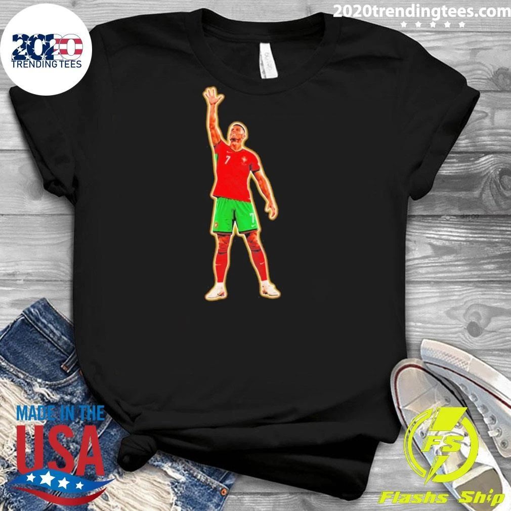 Cristiano Ronaldo 7 Portugal Soccer World Cup 2026 Celebration Shirt