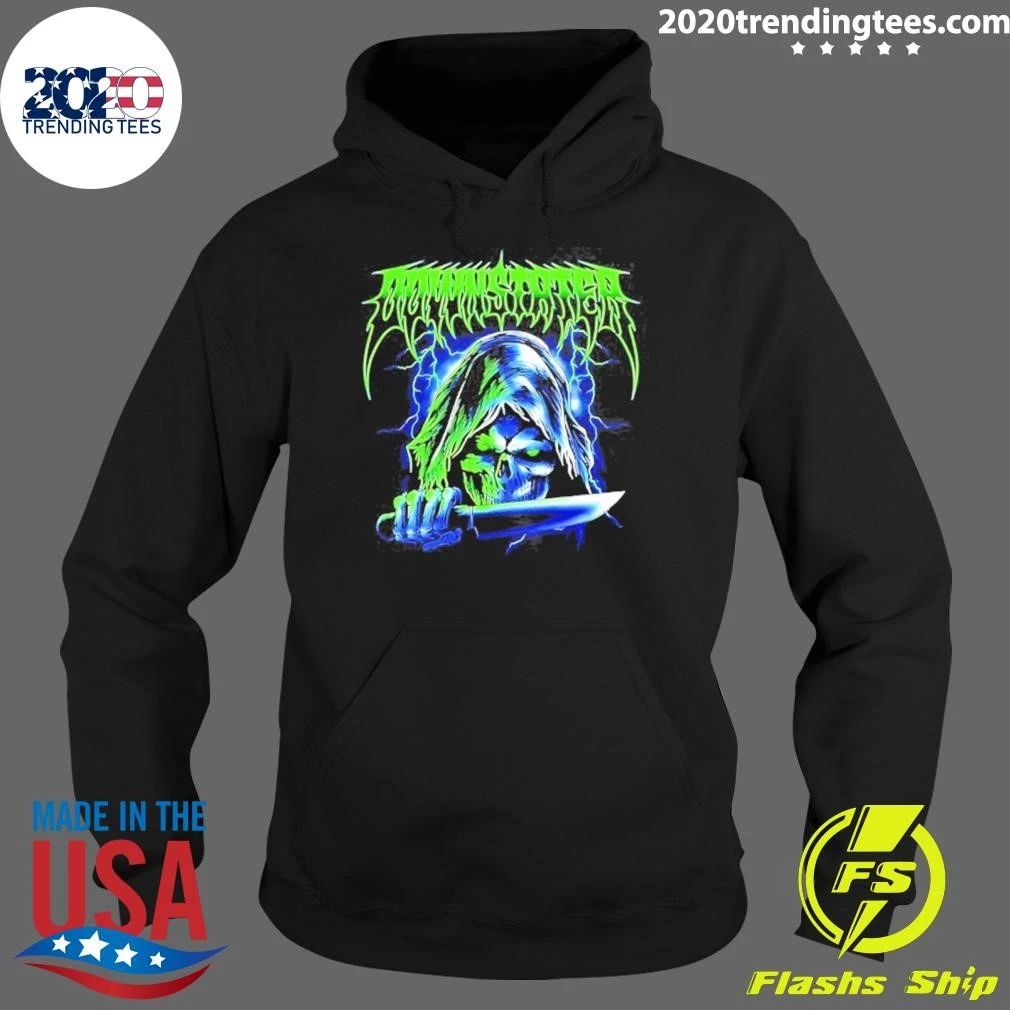 Downstater Grim Reaper With Knife Metal Shirt