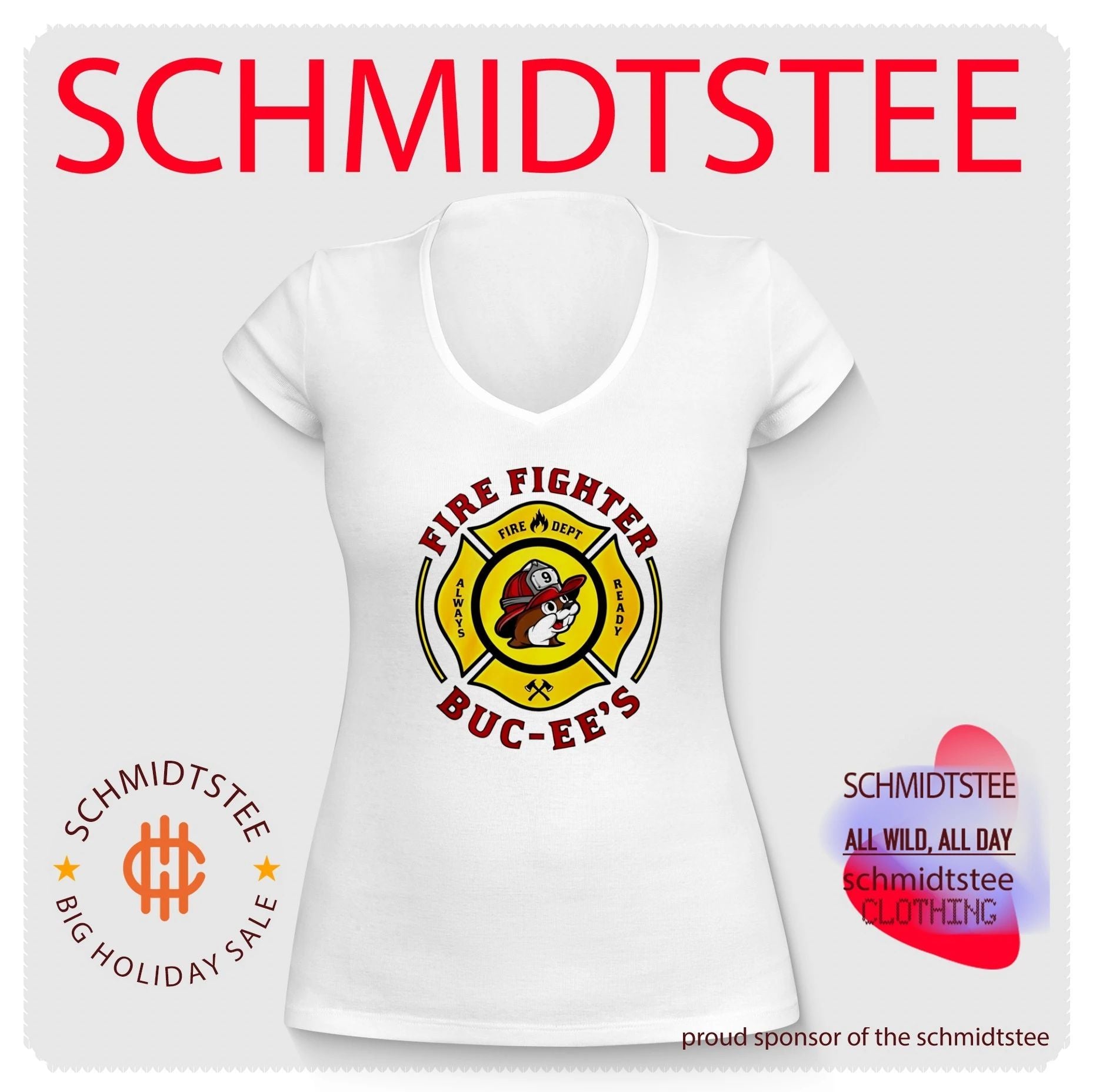 Buc-Ee’s Fire Dept Firefighter Mascot Always Ready shirt