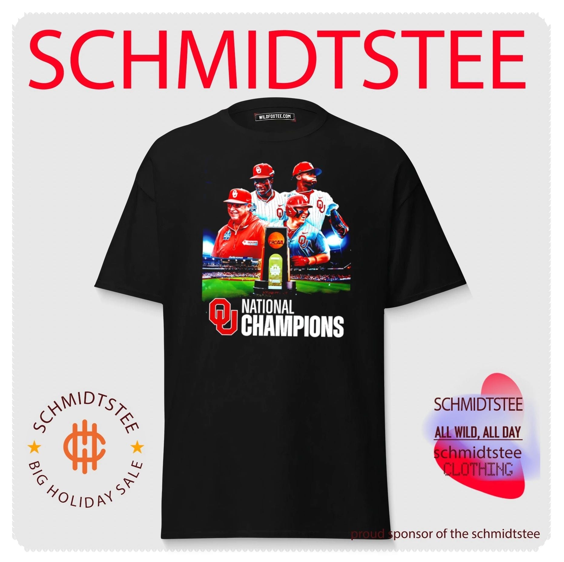 Oklahoma Sooners NCAA National Champions shirt