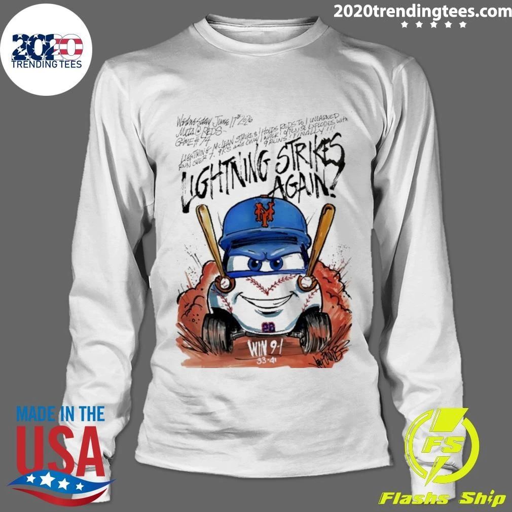 Mets Nolan Mclean Lightning Strikes Again Shirt