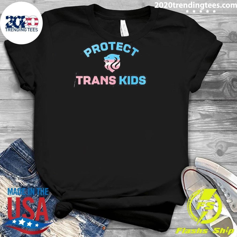 Megan Rapinoe with Protect Trans Kids Shirt