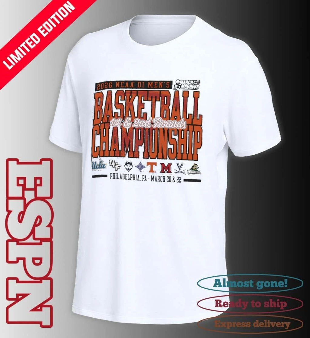 Philadelphia, PA 2026 NCAA DI Men’s Basketball Championship – March 20 & 22 T-Shirt
