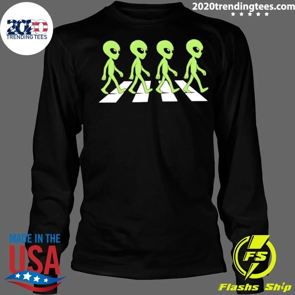 Alien Crosswalk Aliens Ufo Abbey Road Shirt
