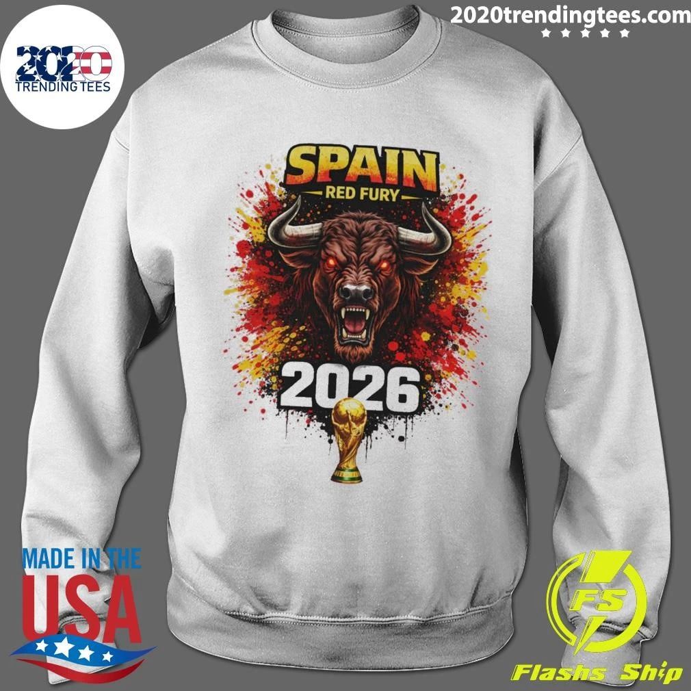 Espana Red Fury Bull 2026 World Cup Soccer Shirt