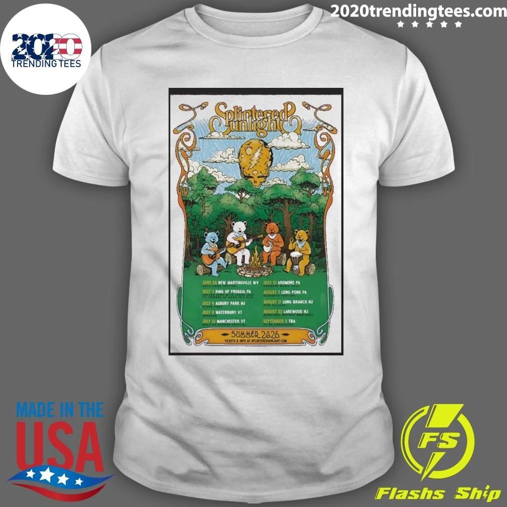 Splintered Sunlight 2026 Summer Tour Poster Shirt
