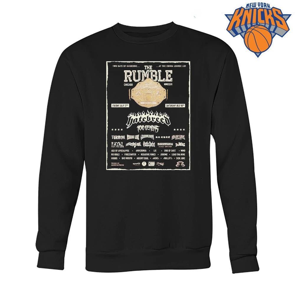The Rumble Chicago 2026 Hatebreed 100 Demons Heavyweight Wrestling Champion Shirt
