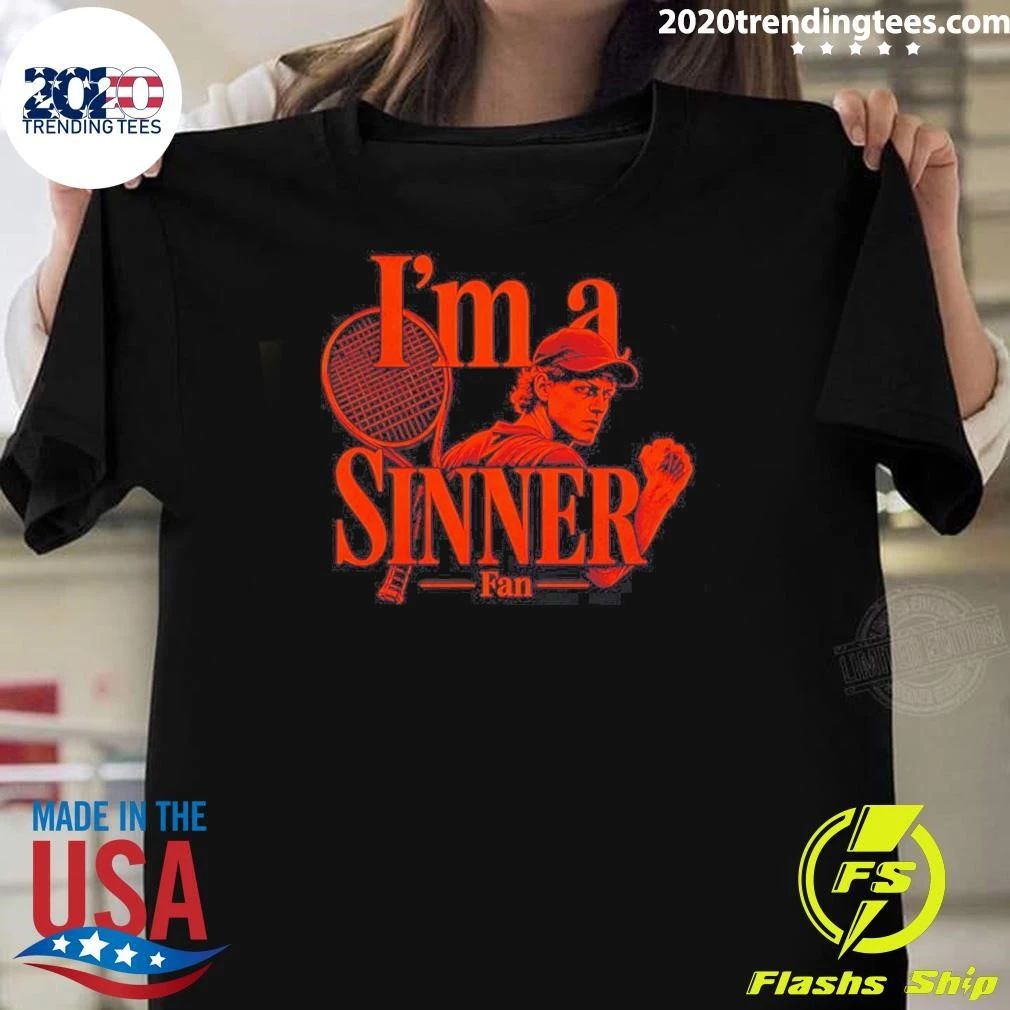 Jannik Sinner I’m A Sinner Fan Tennis Player Shirt