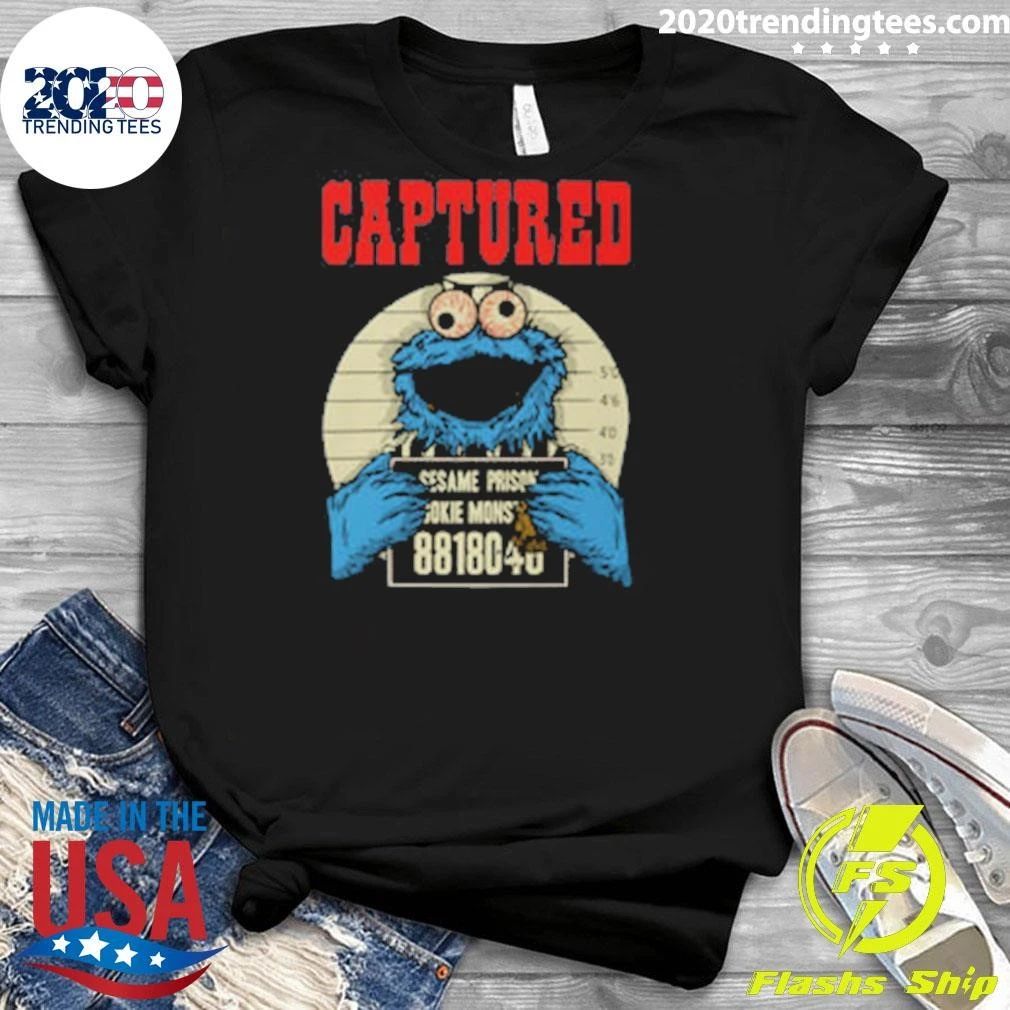 Captured Cookie Monster Sesame Prison 8818048 Shirt