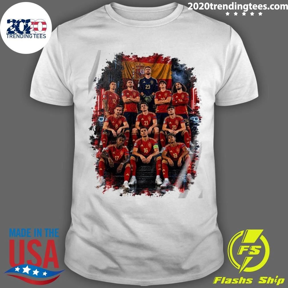 Spain National Team Soccer Squad Sports Fan Celebration Football World Cup 2026 Shirt