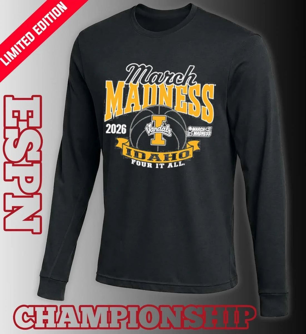 Idaho Vandals Women’s Basketball 2026 NCAA March Madness Bound T-Shirt