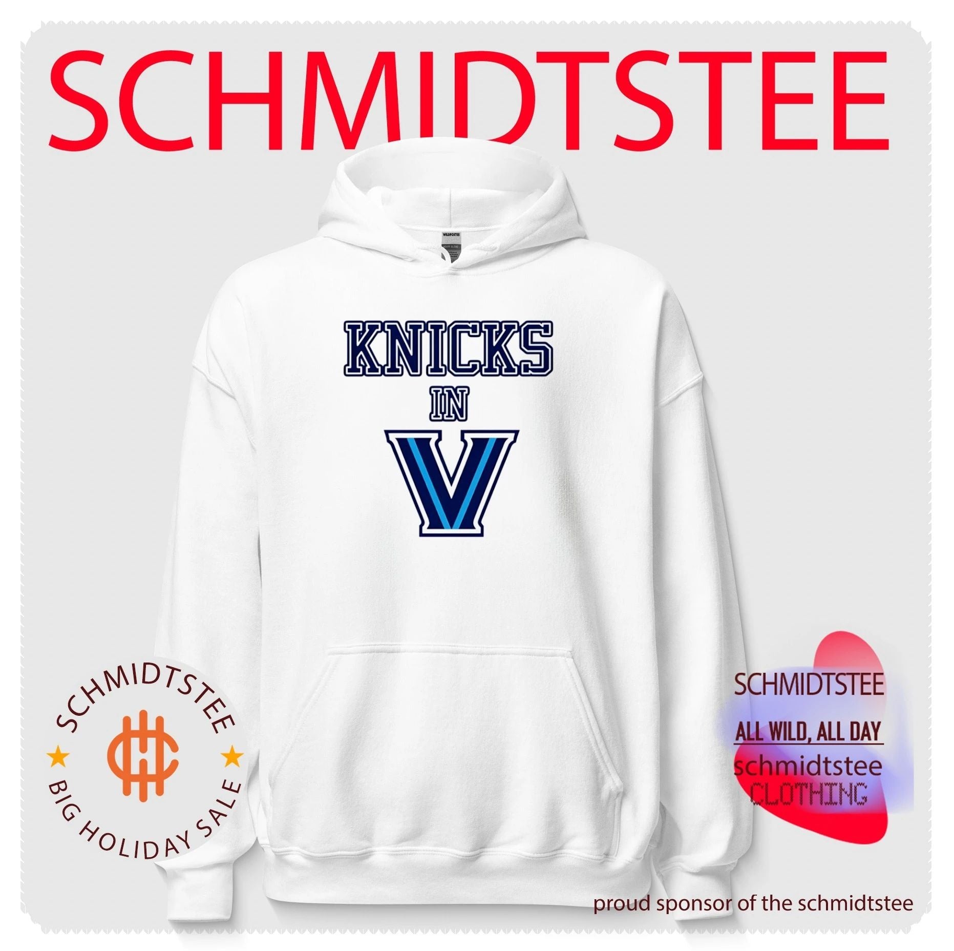 New York Knicks x Villanova Wildcats Knicks in V shirt