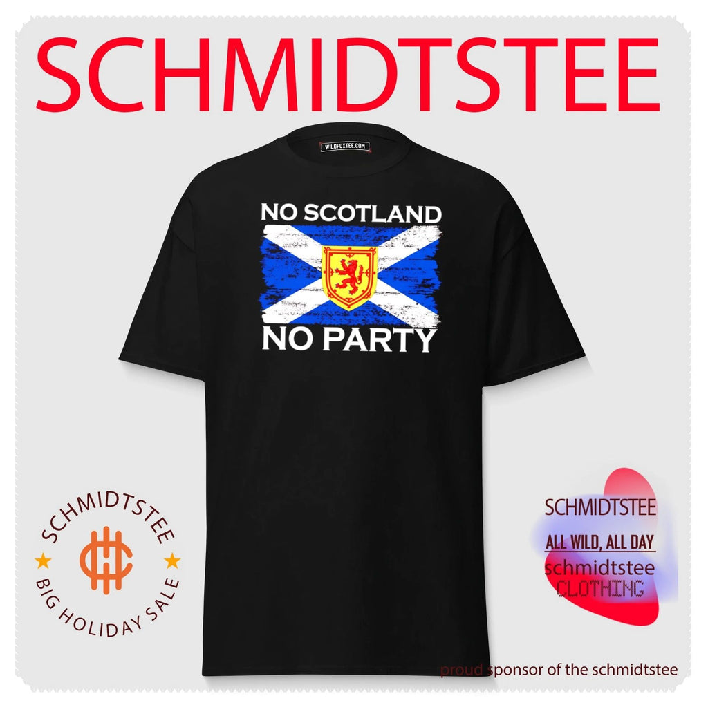 No Scotland No Party Scottish Football Soccer Fan shirt
