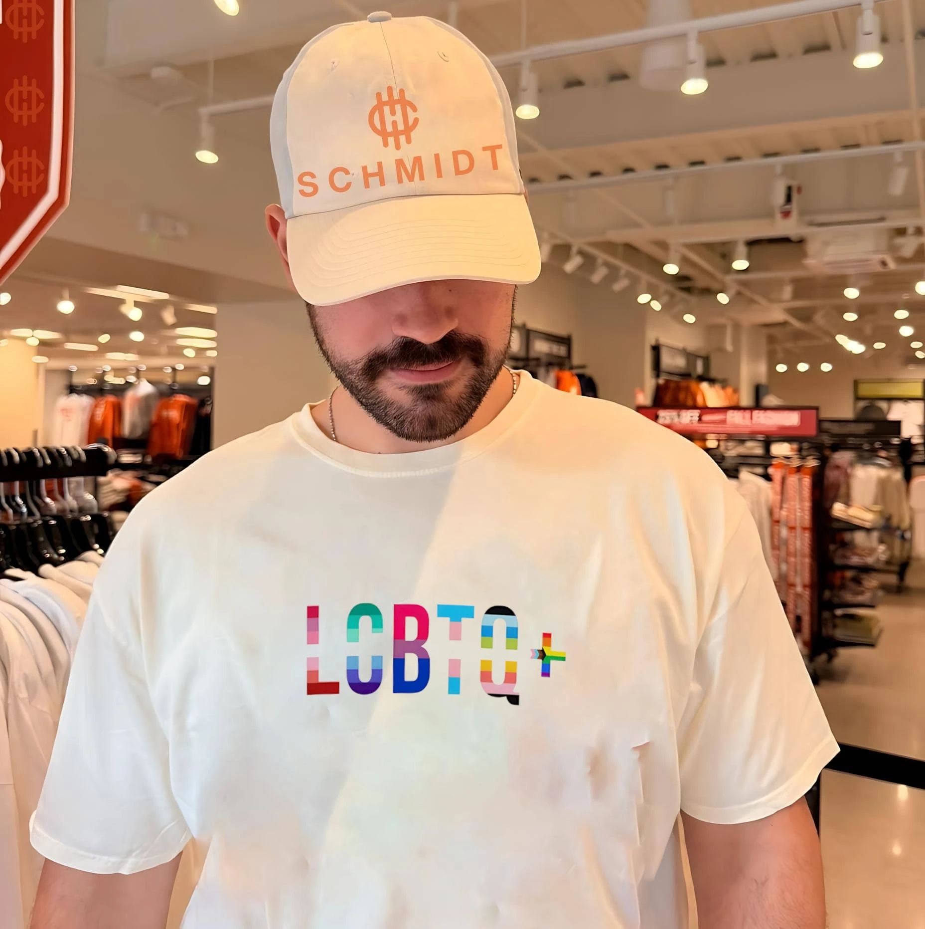 LGBTQ Pride rainbow flag shirt
