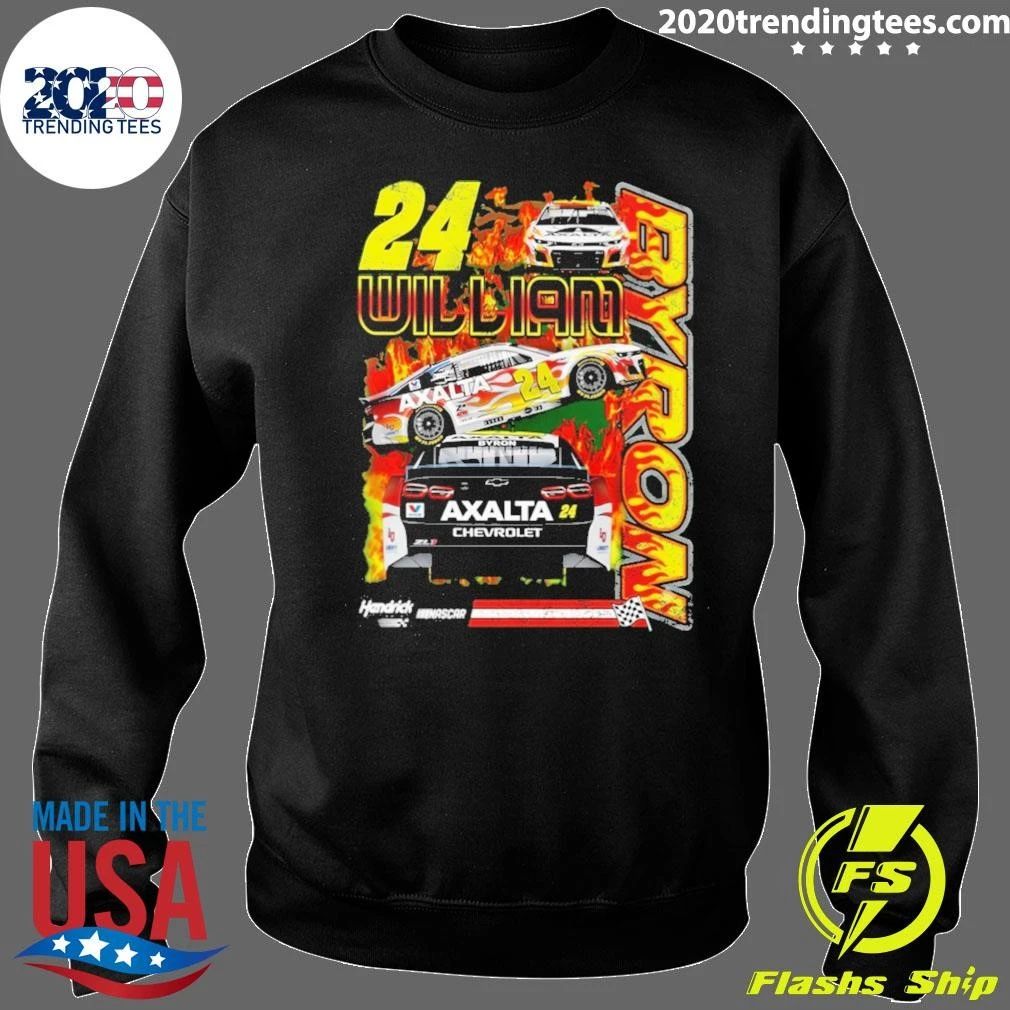 William Byron Mad Engine Flames Shirt