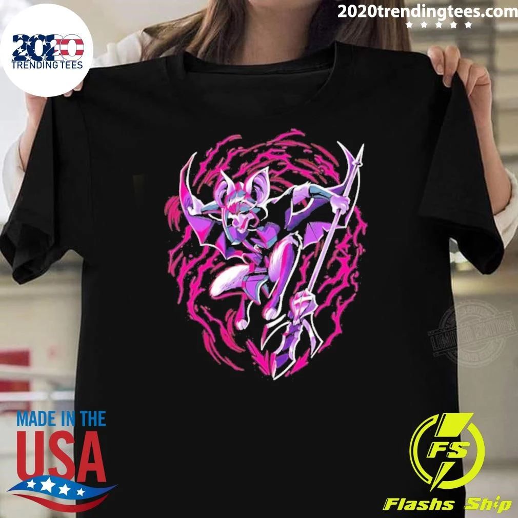 Thorne Bat Warrior With Spear Fantasy Shirt