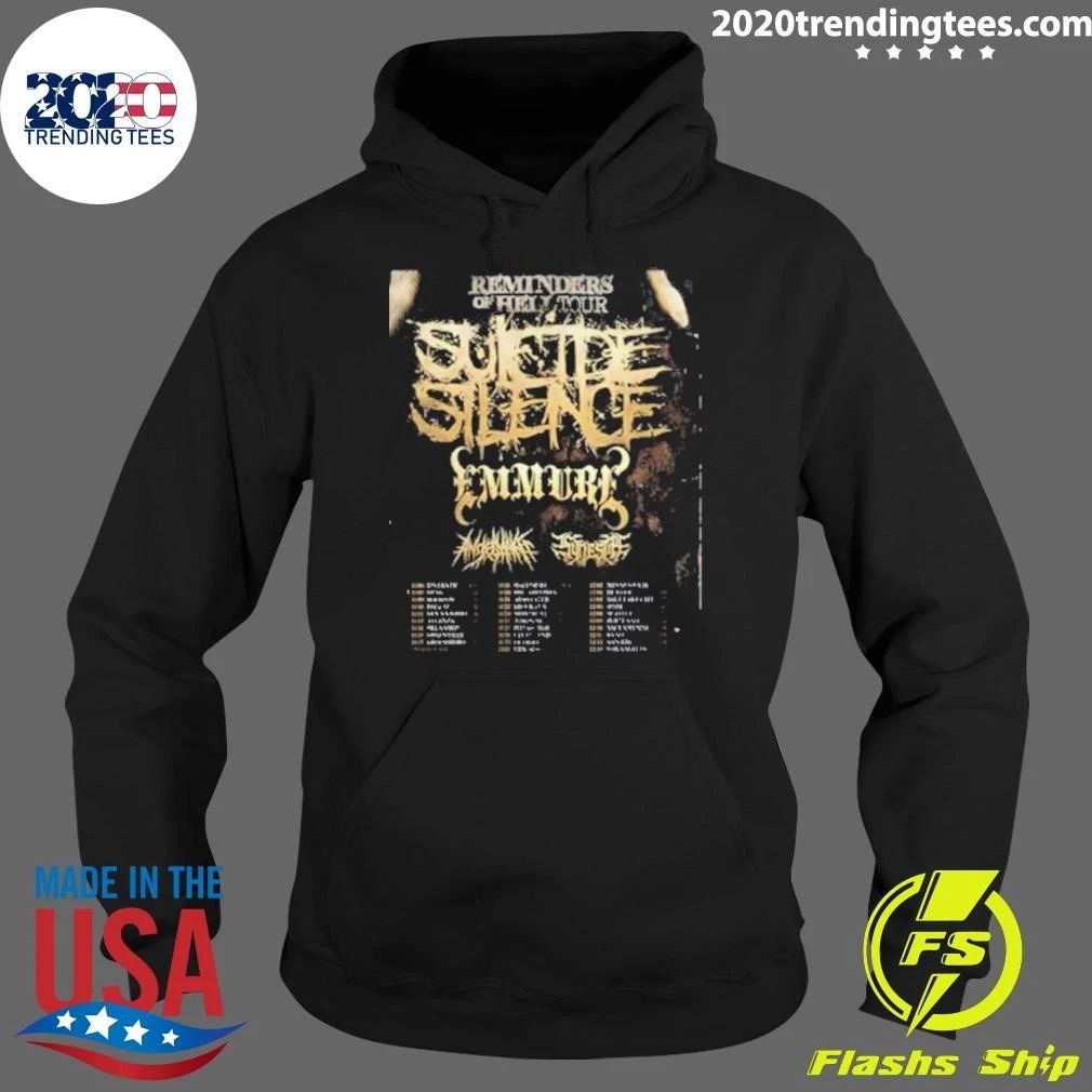 Suicide Silence & Emmure Reminders Of Hell Tour December 2026 Shirt