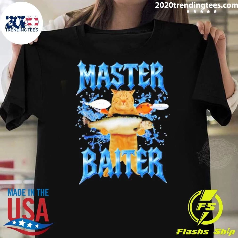 Master Baiter Cat Fishing Meme Shirt