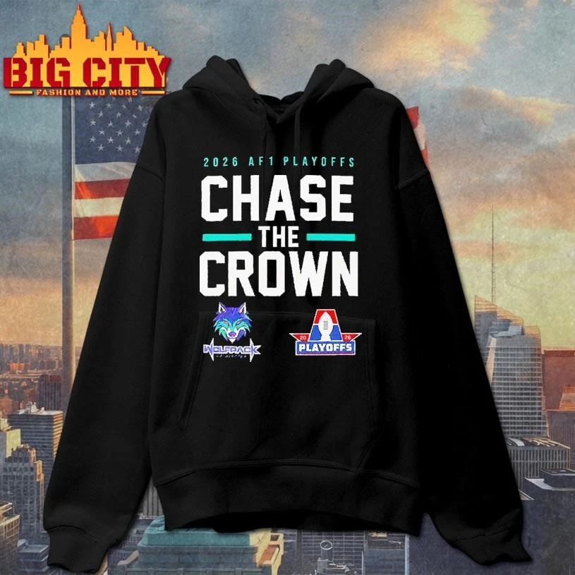 Washington Wolfpack 2026 AF1 Playoffs Chase the Crown gRAPHIC T Shirt
