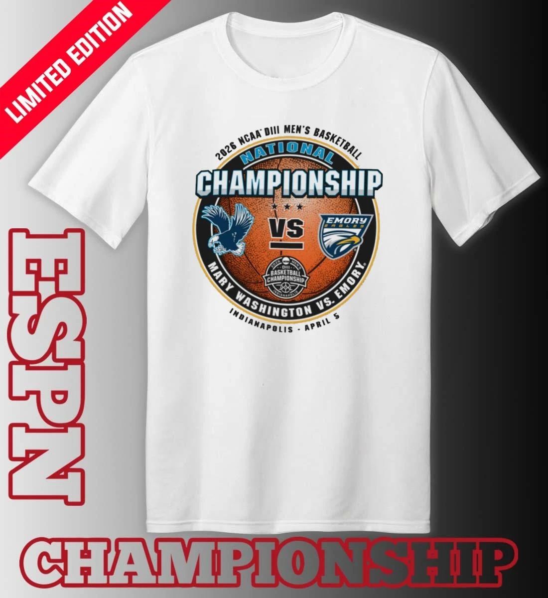 Mary Washington Vs Emory 2026 NCAA Division III Men’s Basketball Championship Shirt