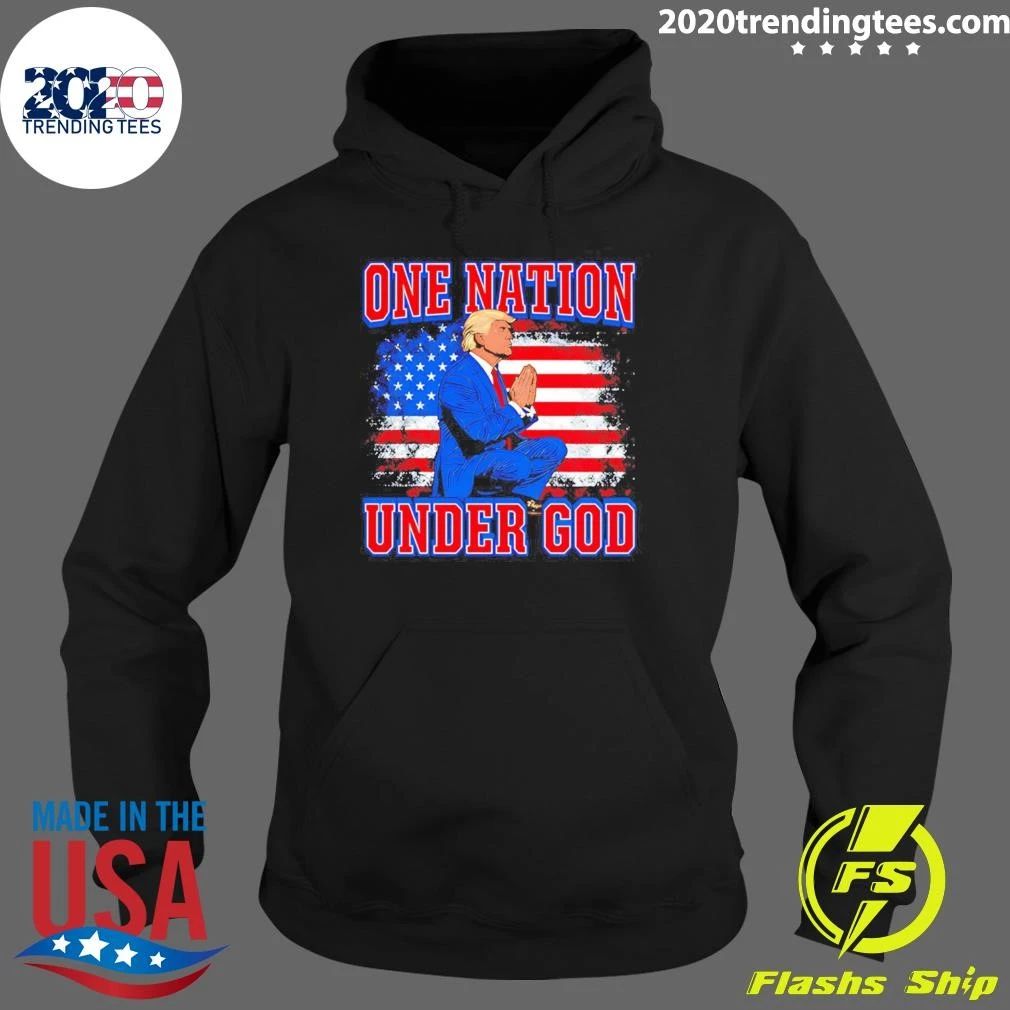 One Nation Under God Trump Illustration Shirt