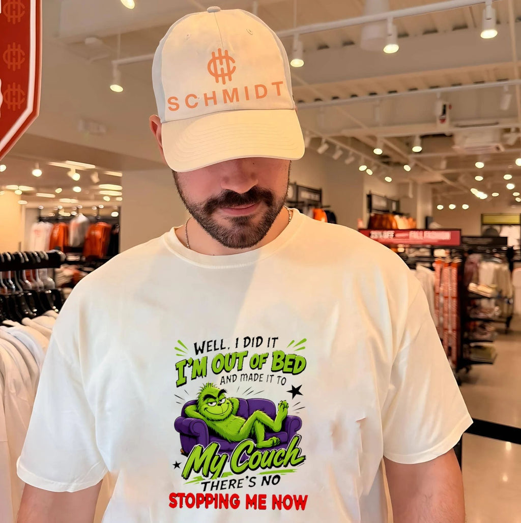 The Grinch Well I Did It I Am Out of Bed and Made It to My Couch shirt