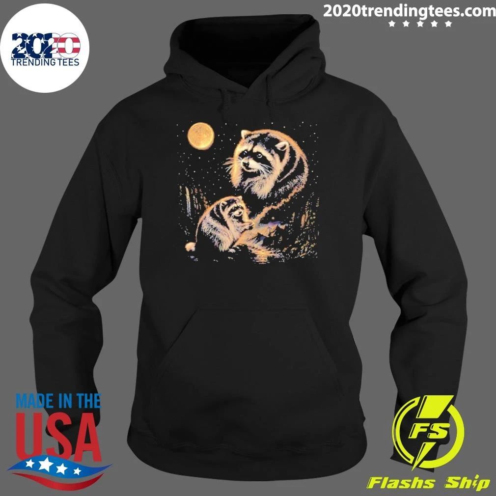 Raccoon And Moon Night Forest Nature Shirt