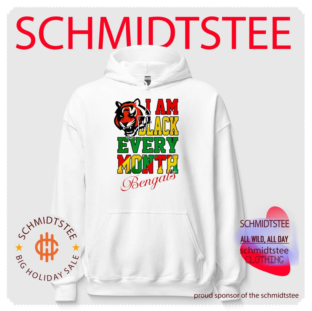 Cincinnati Bengals I am Black Every Month Juneteenth logo shirt