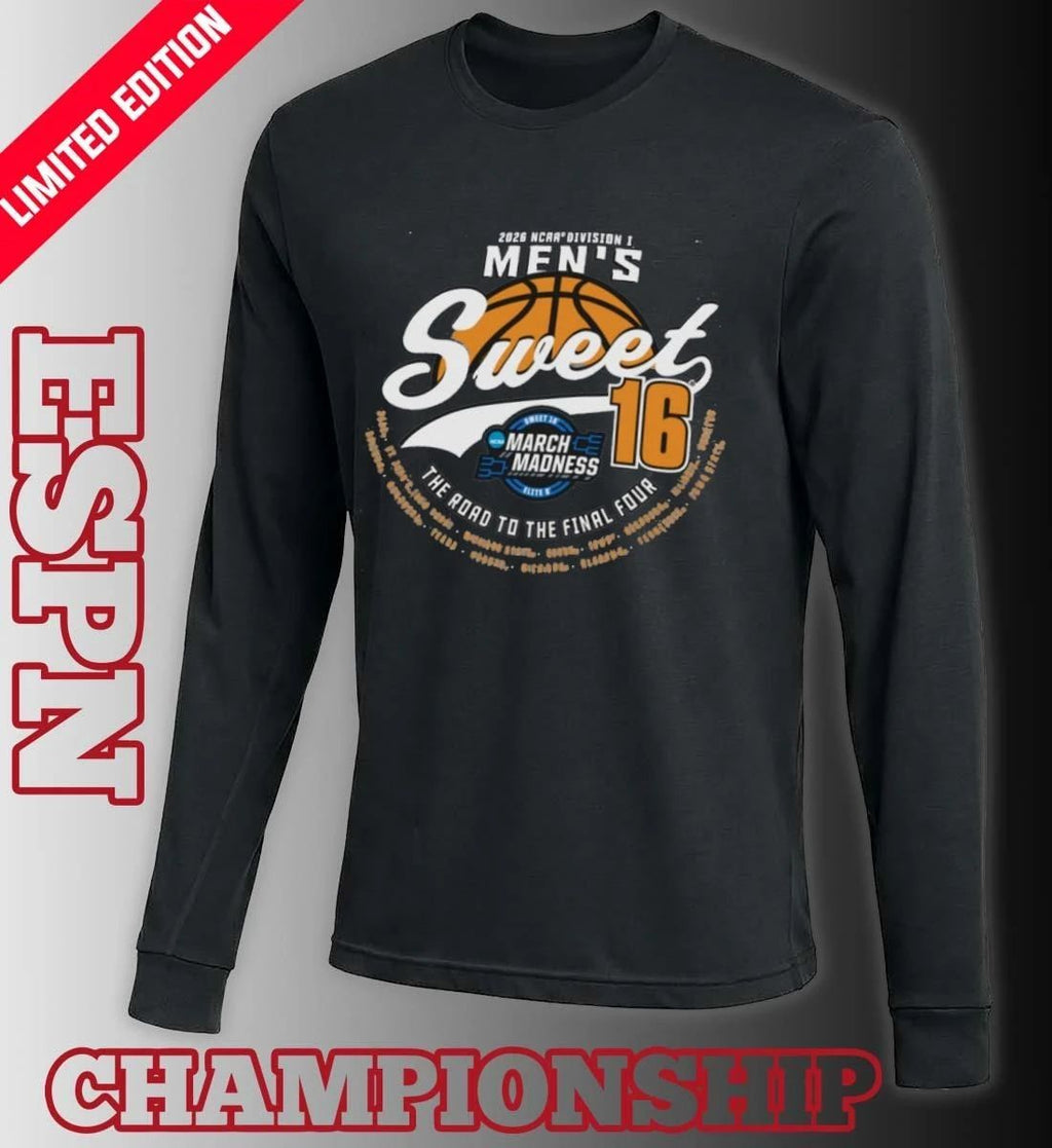 Sweet Sixteen 2026 NCAA DI Men’s Basketball Tournament March Madness Shirt