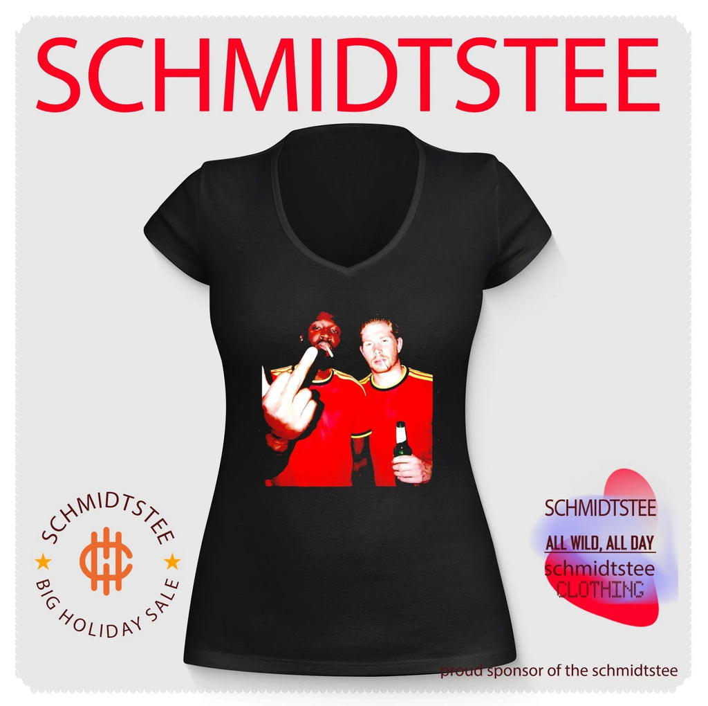Romelu Lukaku and Kevin De Bruyne Belgium National Team middle finger shirt