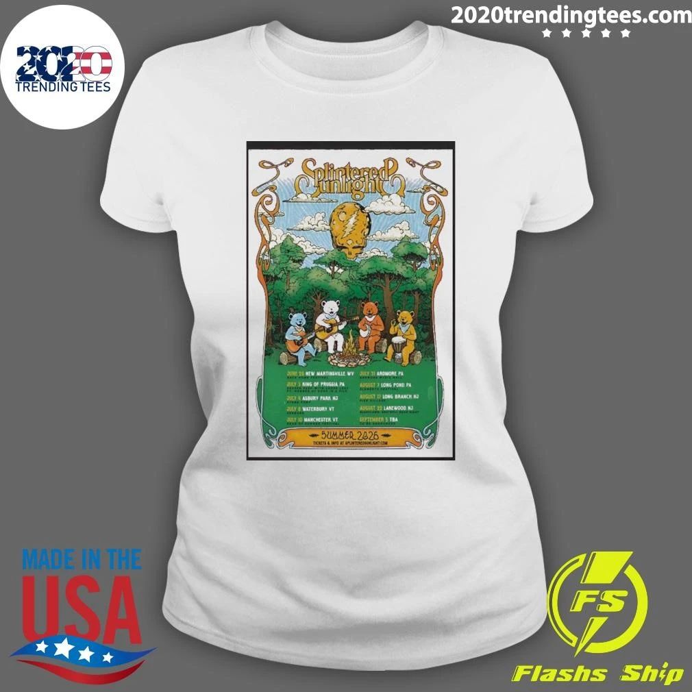 Splintered Sunlight 2026 Summer Tour Poster Shirt