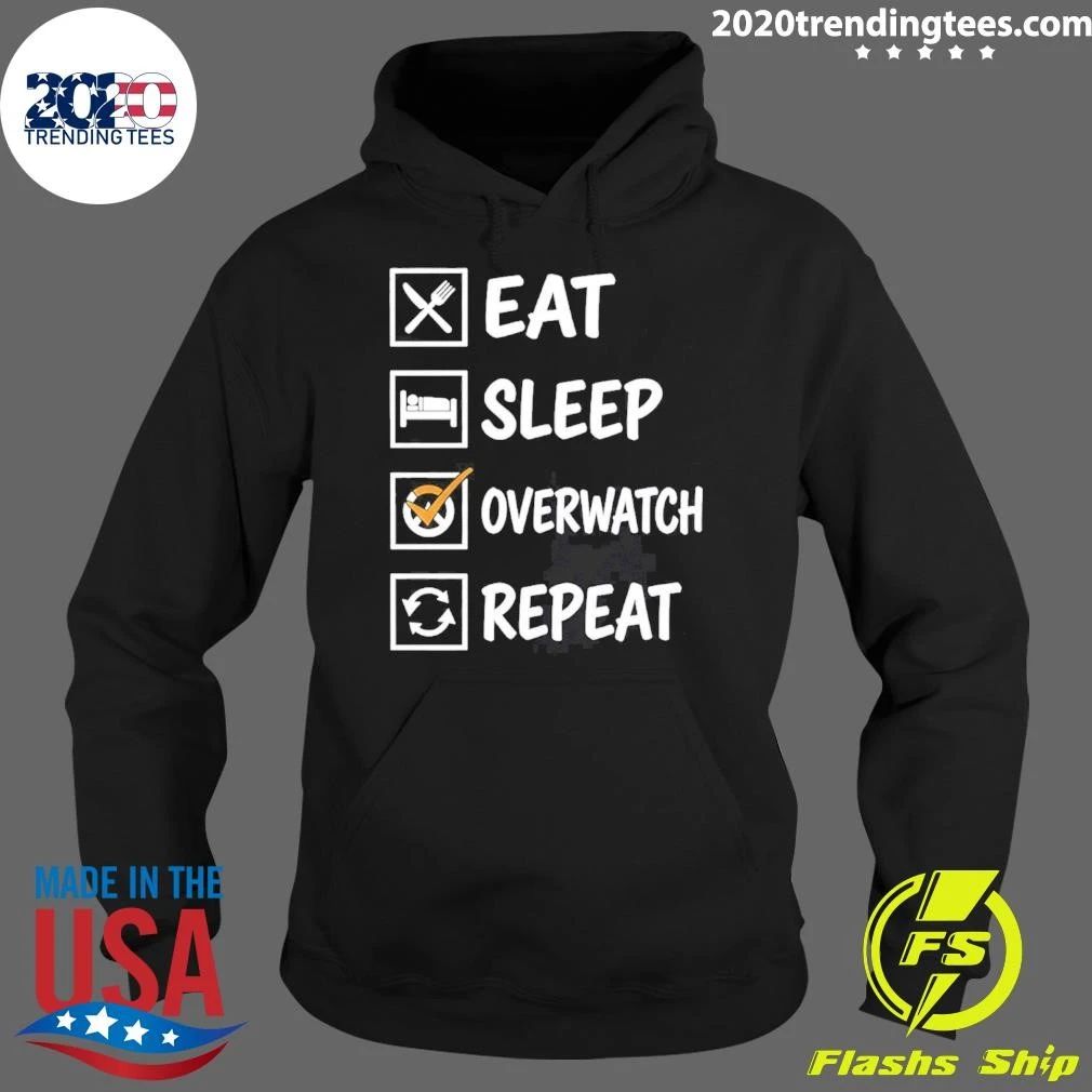 Eat Sleep Overwatch Repeat Shirt