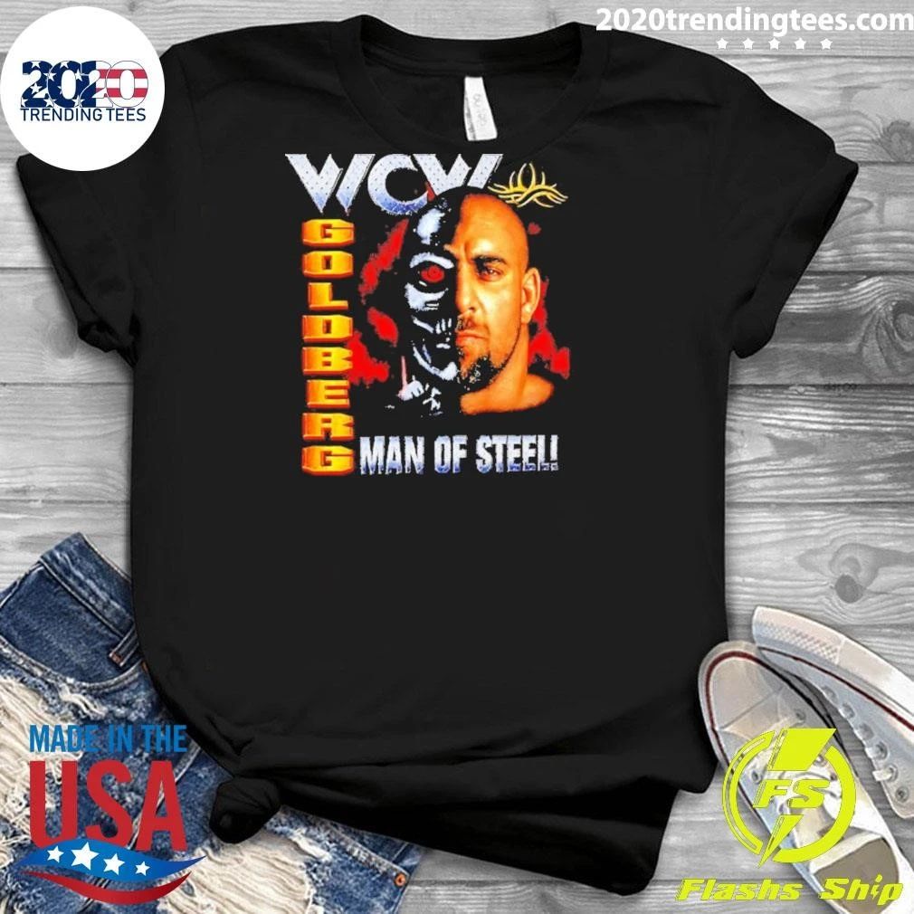 Wcw Goldberg Man Of Steel Pro Wrestling Shirt
