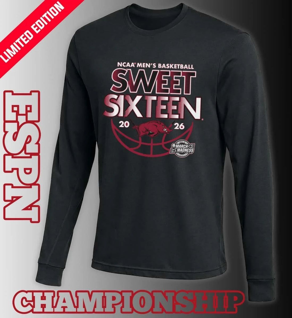 Sweet Sixteen 2026 Arkansas NCAA Men’s Basketball Shirt