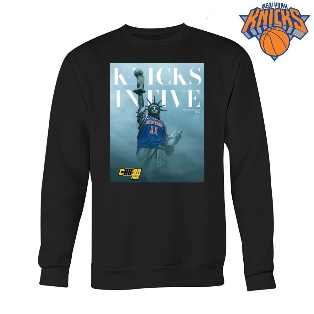 Statue of Liberty Knicks In Five 2026 NBA Champions Shirt