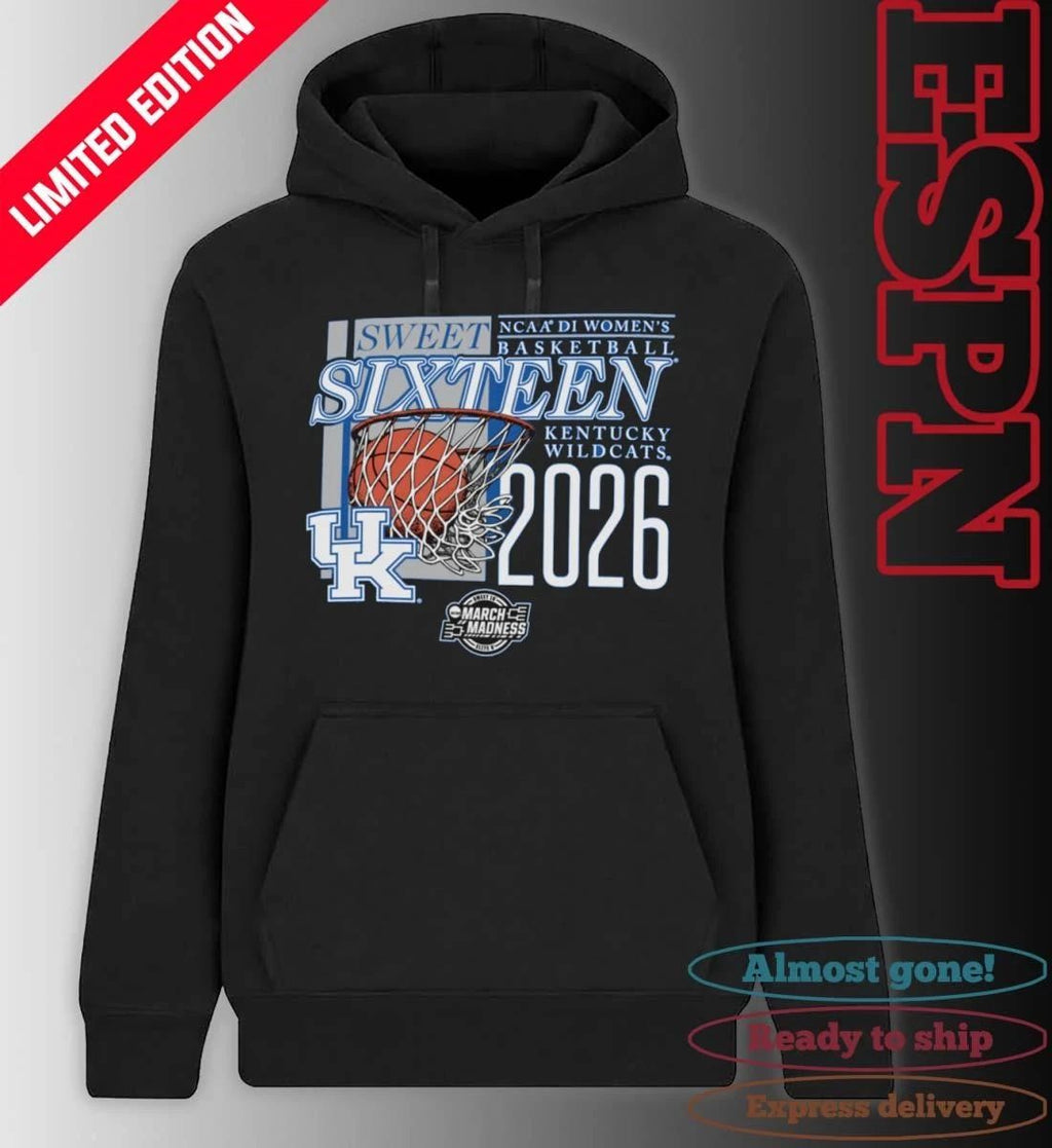 Kentucky Wildcats 2026 NCAA DI Women’s Basketball Sweet Sixteen – Fort Worth Regional T-Shirt