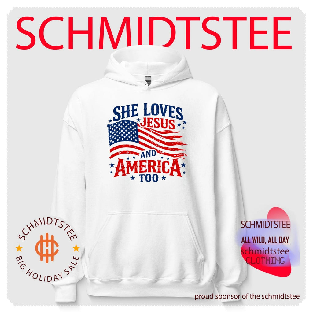 She Loves Jesus and America Too 4th of July shirt