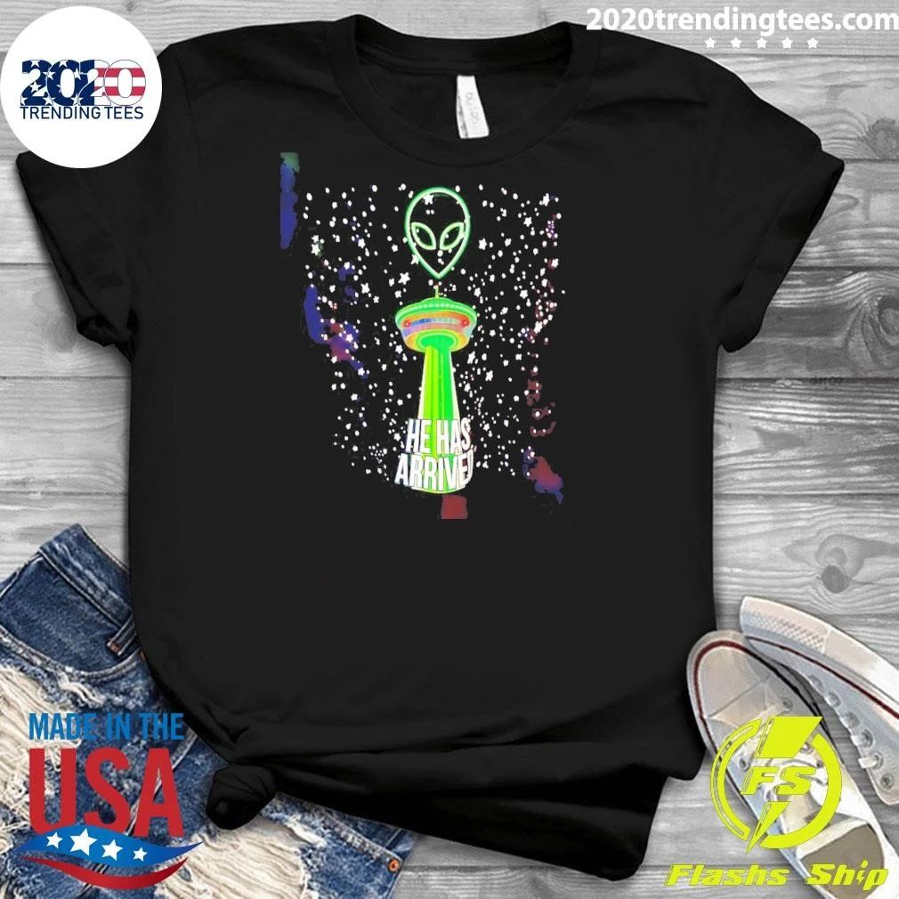 Wemby Spurs Alien Logo He Has Arrived Shirt