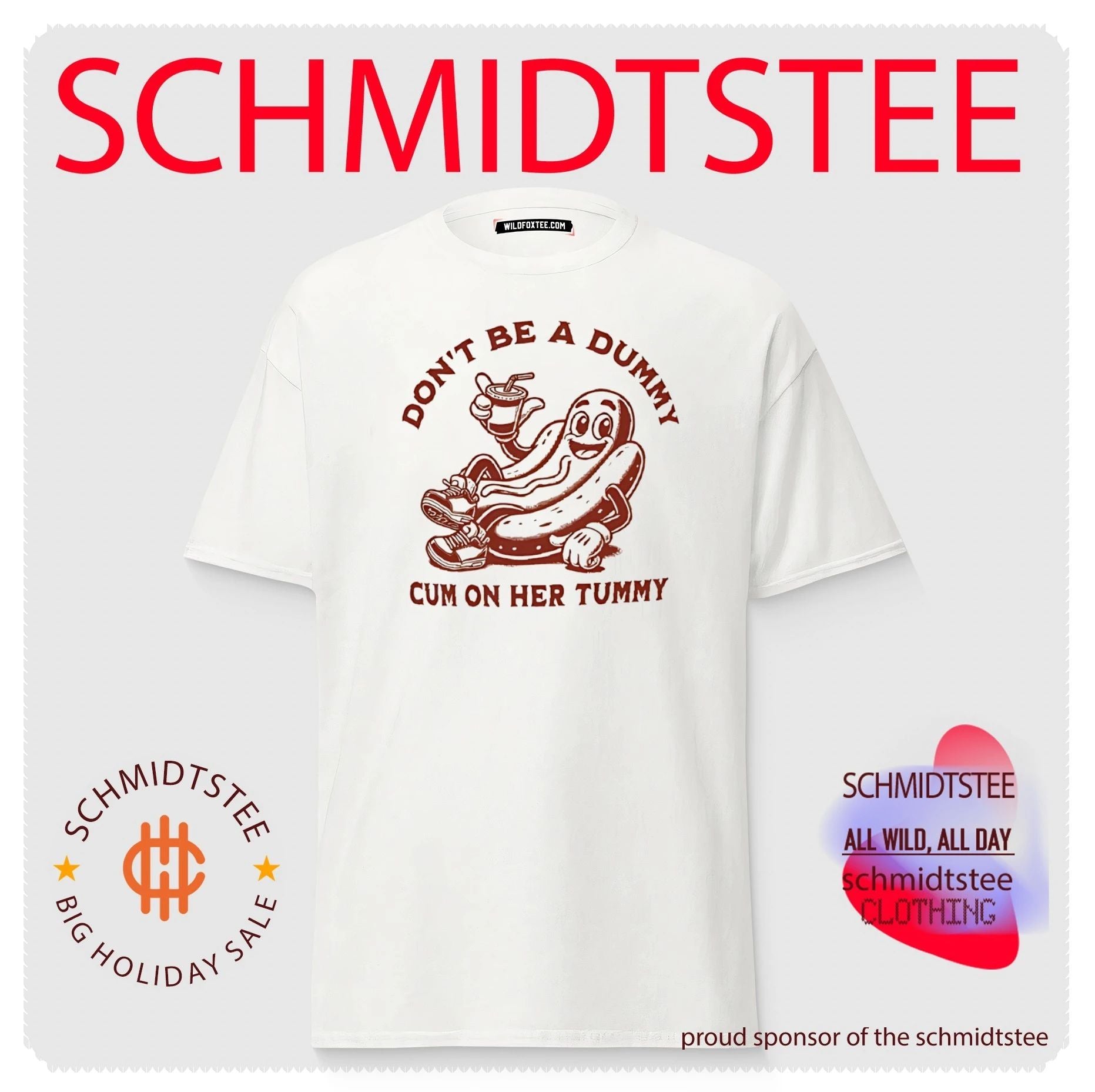 Don’t be a dummy cum on her tummy shirt
