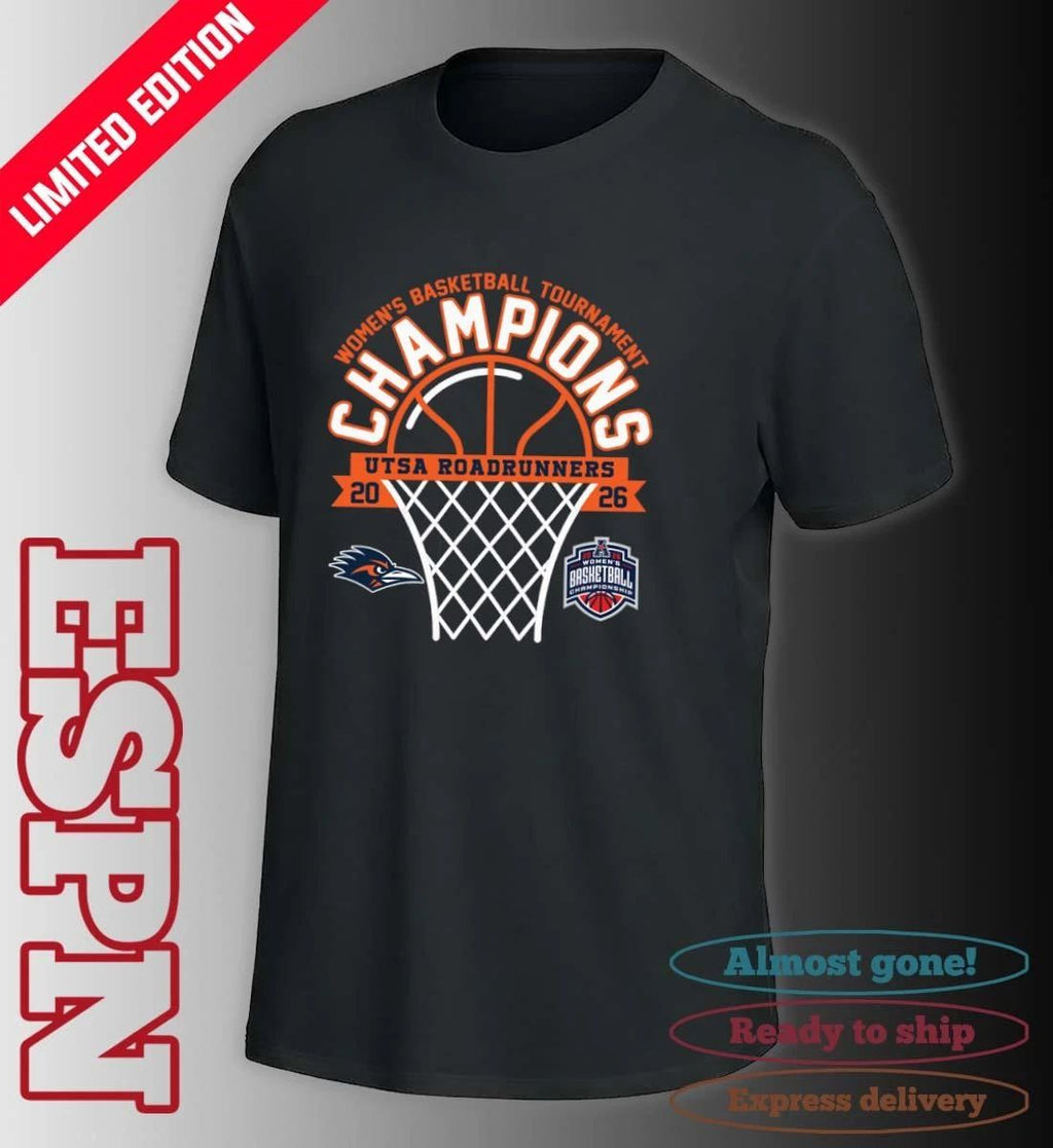 American Conference Women’s Basketball Tournament Champions 2026 UTSA Roadrunners T-Shirt