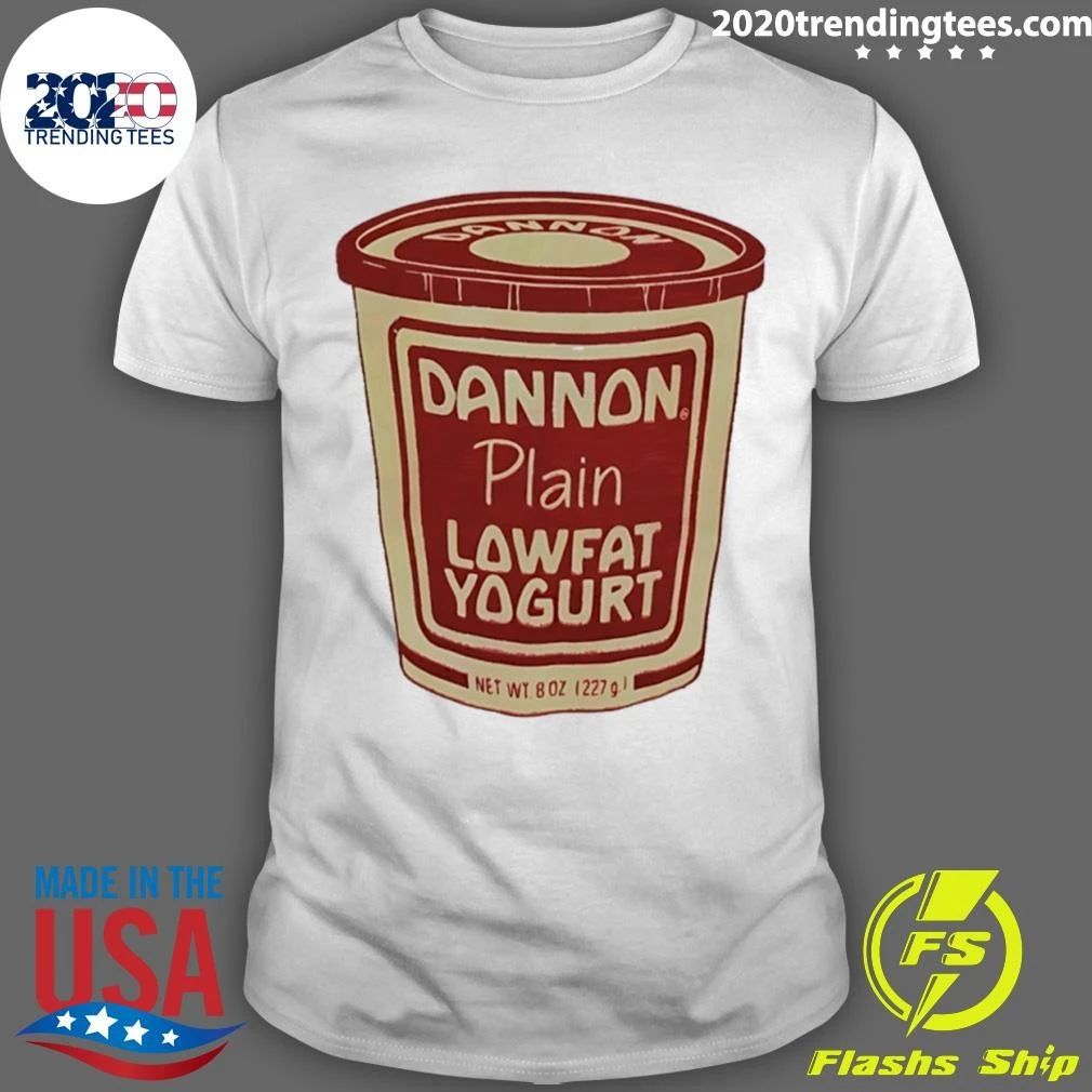 Dannon Plain Lowfat Yogurt Food 1980s Shirt