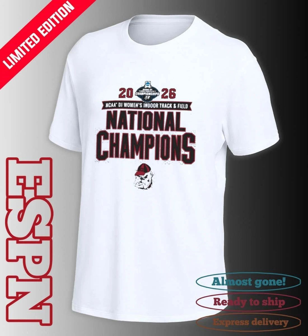 Georgia Bulldogs 2026 NCAA DI Women’s Indoor Track & Field National Champions T-Shirt