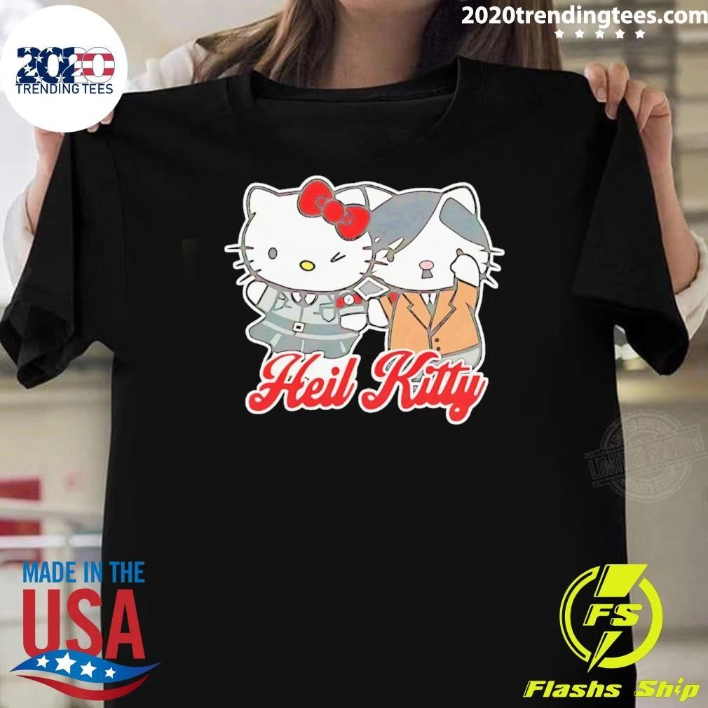 Heil Kitty Funny Parody Graphic Shirt