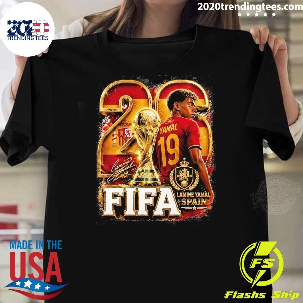 Lamine Yamal Spain Football World Cup 2026 Sublimation Vintage Shirt