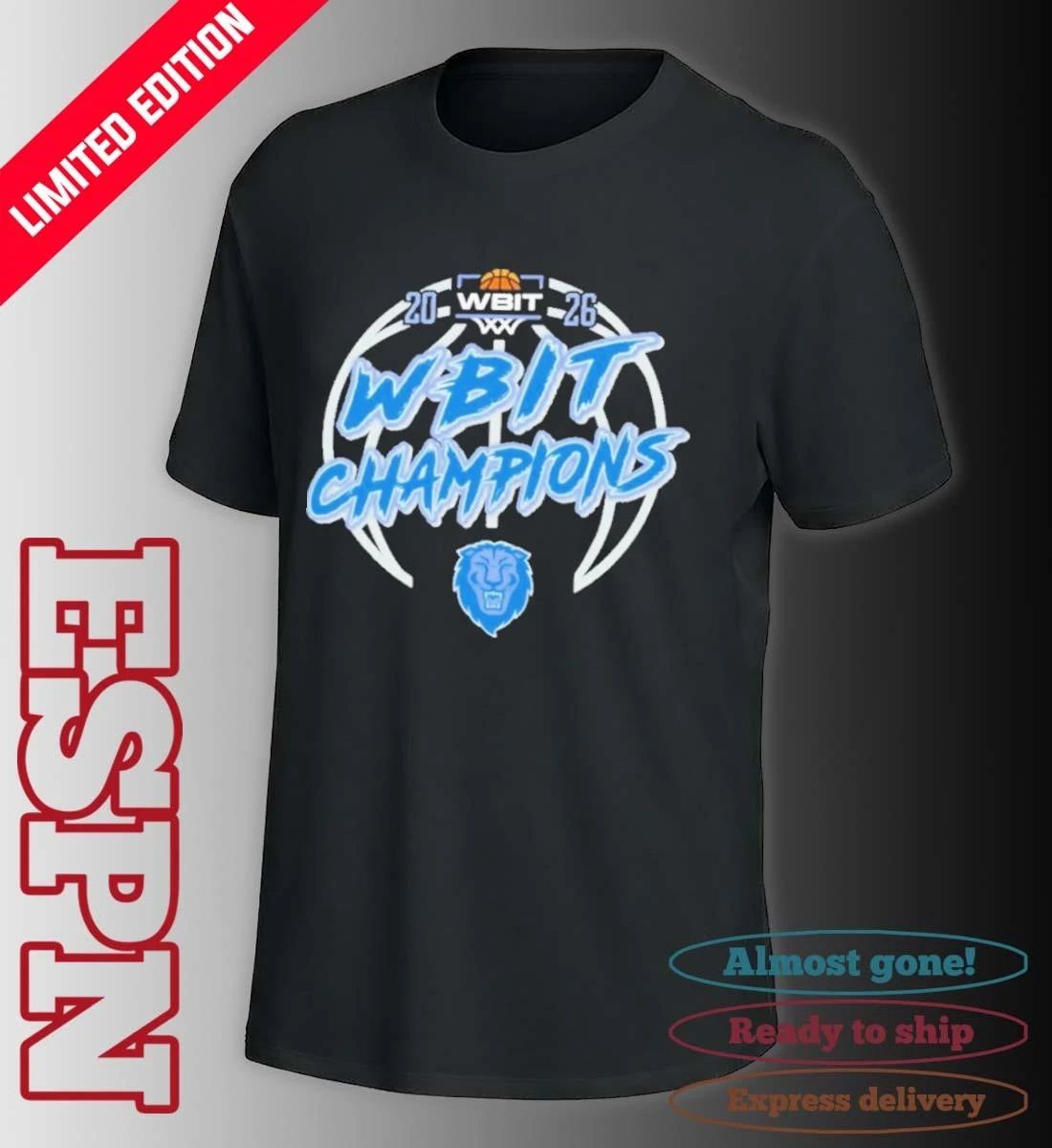 Columbia University 2026 WBIT Women’s Basketball Invitation Tournament Champions T-Shirt