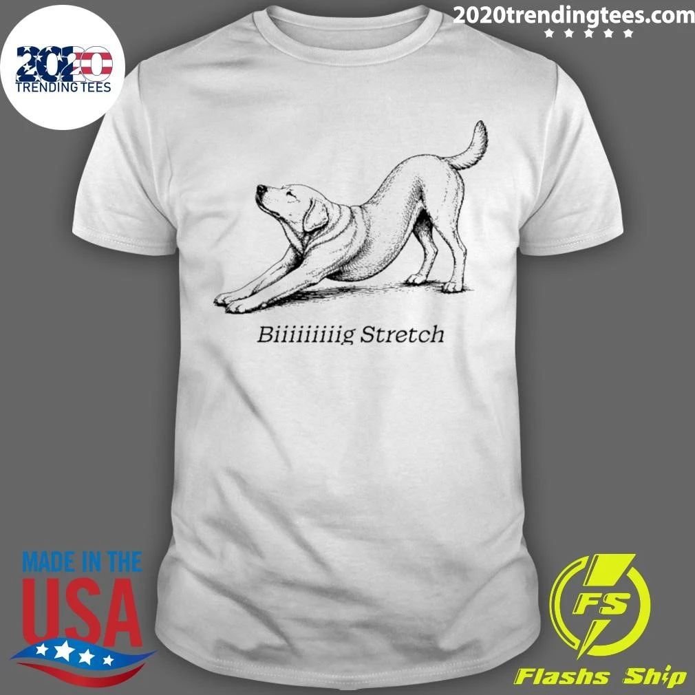 Biiiiiiiiig Stretch Dog Stretching Yoga Shirt