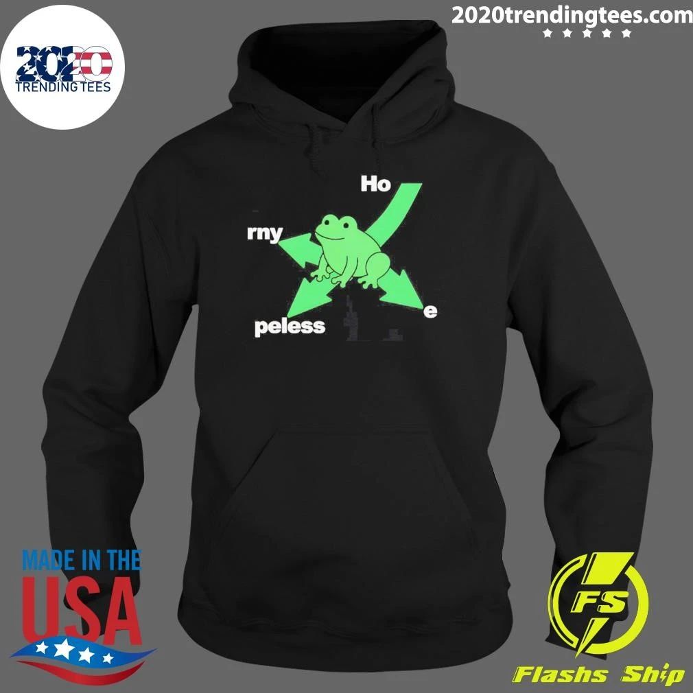 Hopeless Horny Frog Humor Pun Shirt