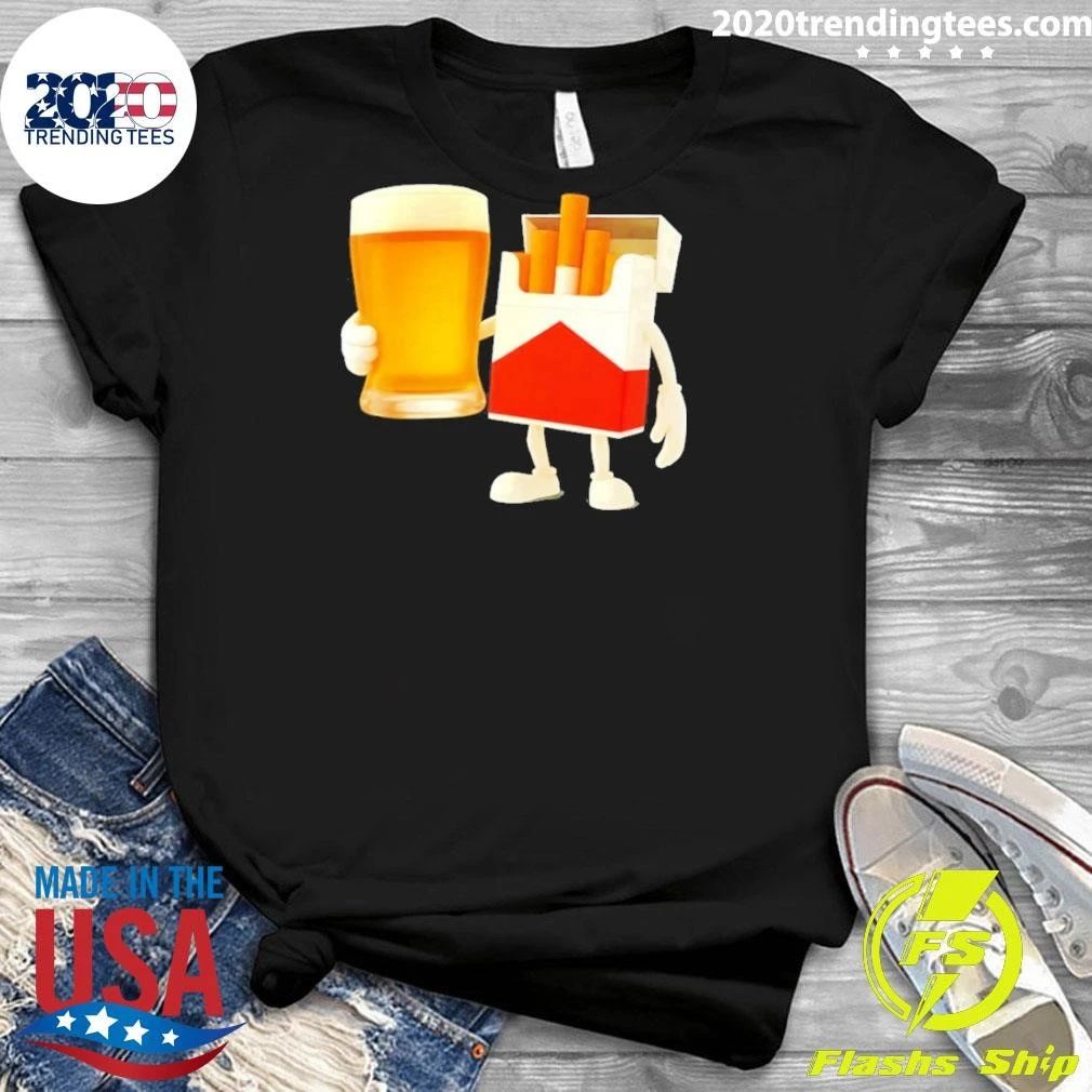 Beer And Marlboro Cigs Meme Shirt