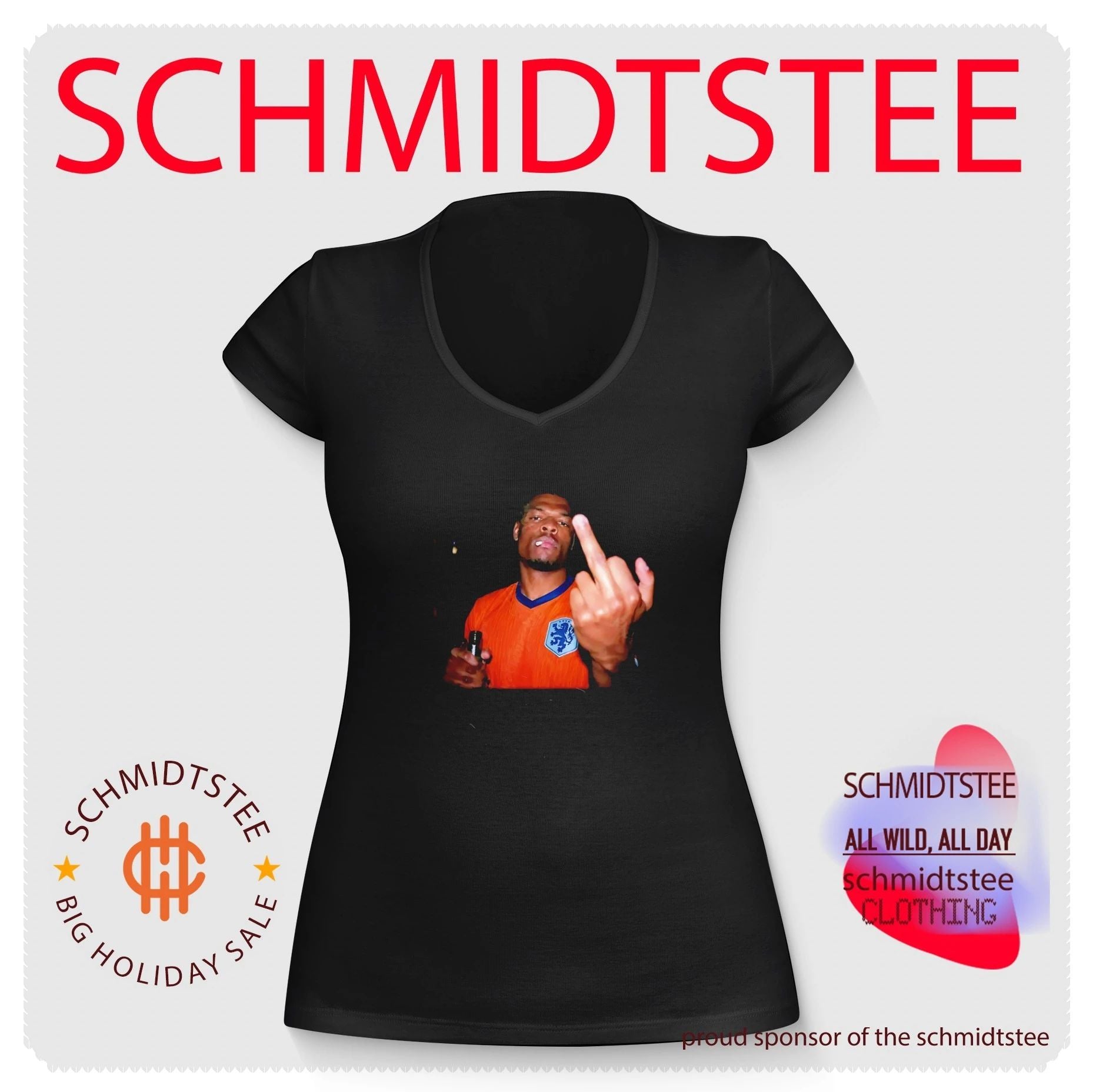 Edgar Davids Netherlands National Football Team middle finger shirt