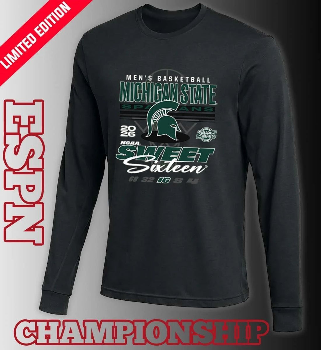 Michigan State Spartans 2026 NCAA March Madness Sweet 16 Bound Shirt